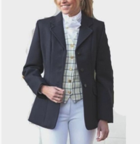 Ladies navy hunt coat - hunt, 40
