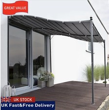 Awning Freestanding Metal Wall