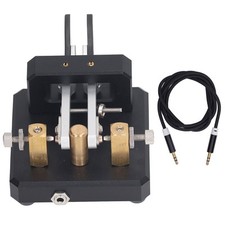 Morse Code Key Double Paddle Automatic CW Shortwave Telegram Tapper☚
