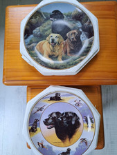 2 Franklin Mint Labrador Plates: Beloved Companions & The Sporting Life 