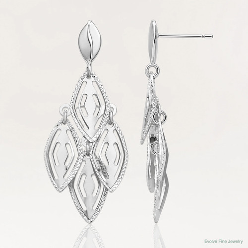 14k white gold polished - 14k,