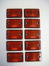 10  Rectangular RED Reflectors