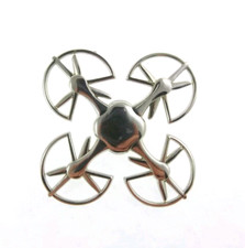 2.5" UAV Drone Pin Silvertone