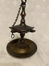 Bronze Diwali Puja Oil Lamp Vintage Diya Christmas Decoration Home Temple