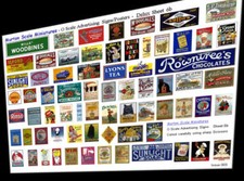 O GAUGE QUALITY ADVERTISING SIGNS S6b MODEL RAILWAY HORNBY STATION TOWN LAYOUT