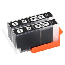2 Black Ink Cartridges for HP