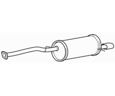 Rear Exhaust Silencer Back Box