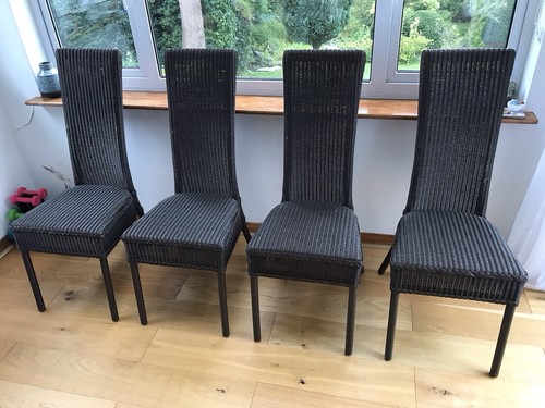 Lloyd loom dining chairs set - loom, chairs,