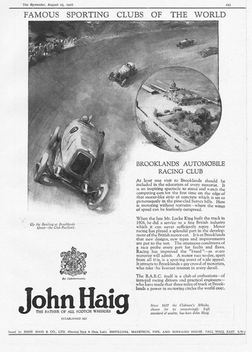 John haig whisky brooklands - john,
