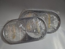 PAIR RIGHT SX FRONT HEADLIGHT FRAMES NEW ORIGINAL FIAT 1300 1500 NOS