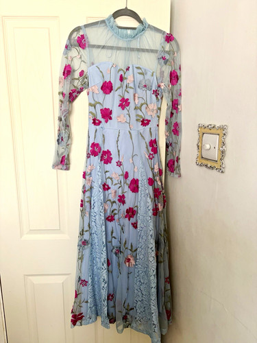 Frock frill blue - frock,