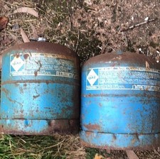 Pair Of Campingaz 907 Empty