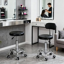 Backrest Salon Stool Barber Tattoo Manicure Beauty Spa Lift Swivel Chair Office~