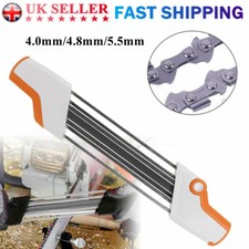 2 IN 1 Easy Chainsaw File Sharpener Portable 4.0/4.8/5.5mm For Stihl Chain Repla
