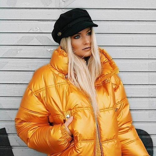Zara pumpkin metallic quilted - pumpkin,