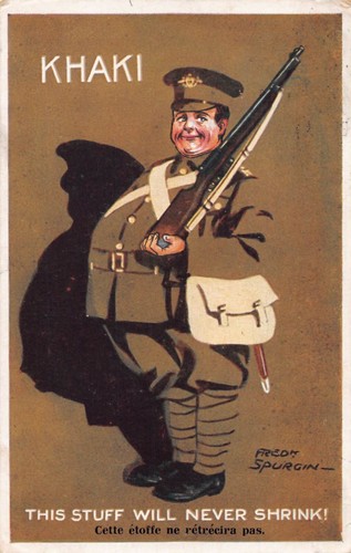 Postcard comic military - comic,