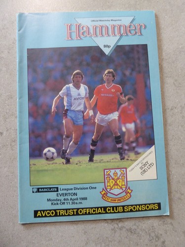 West ham united - united, programme