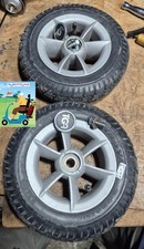 TGA Maximo Mobility Scooter FRONT Wheels 9.5x3-5 Black Air Filled Good Condition
