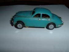 MINIC MOTORWAYS JAGUAR 3.4 TURQUISE SALOON CAR USED UNTESTED SPARES REPAIRS