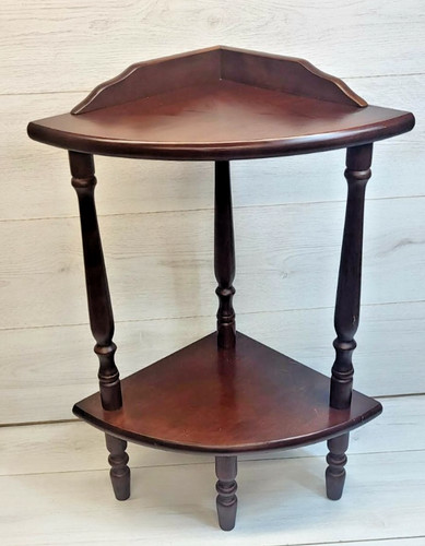 Vintage wooden corner plant - vintage,