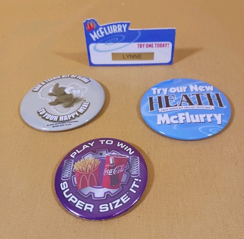 Vintage mcdonald pinback - vintage,
