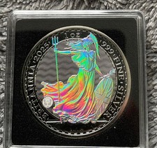 Britannia Hologram Pure Silver