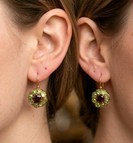 Victorian style garnet and