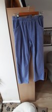Damart Pale Blue Ladies Size 14/16 Joggers With Elastic Waist
