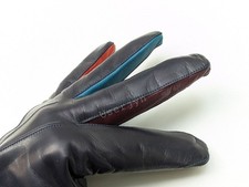 Paul Smith Men's Gloves - BNWT Concertina Navy Leather Size: L RRP: £175