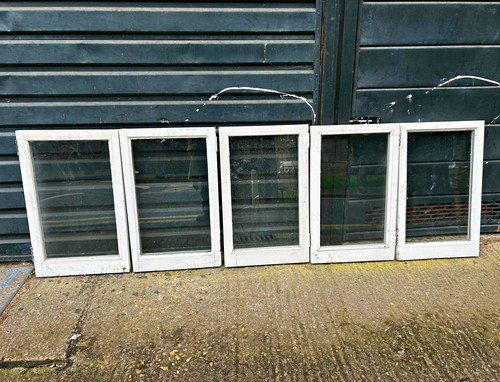 White wood casement window - casement,