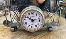 Aeroplane clock metal