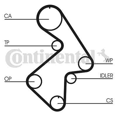 Timing belt continental ctam - continental,