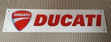 Ducati logo 4.5" x 18"  metal sign Man Cave/ Garage/ Shed.