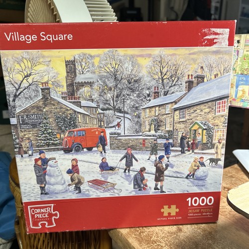 Village square jigsaw - jigsaw, 1000
