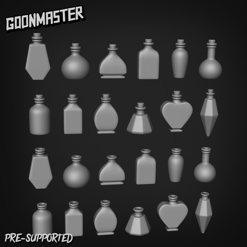 Potion bottles basing - potion, kit/