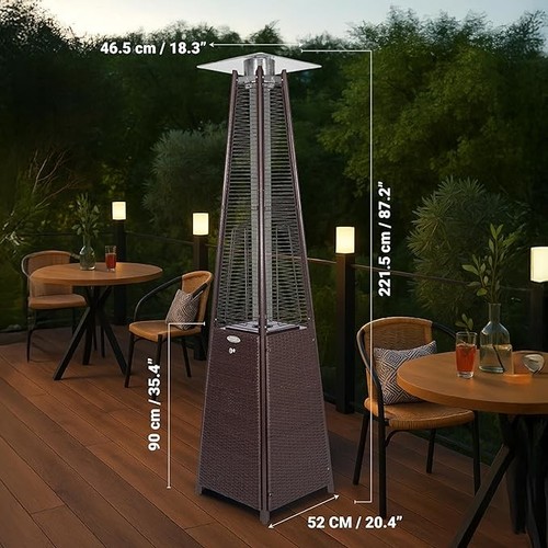 Pyramid gas patio heater - gas,