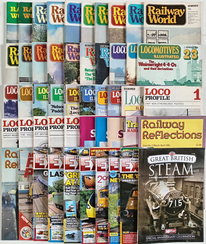 Various railway magazines rail - railway,