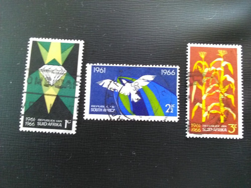 South africa used stamps 1966 - south,