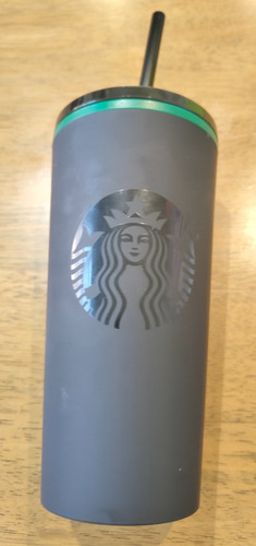 Starbucks matte grey green - starbucks,