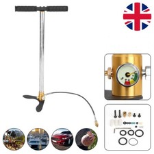 3 Stage PCP 6000PSI Air Gun Rifle Filling Stirrup Pump Hand Pump Pressure Gauge