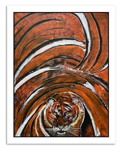Tiger wall art limited - wall,