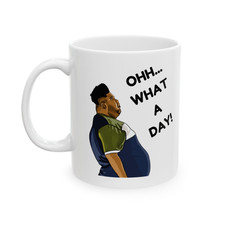 Novelty Harvey Price Oh What a Day Mug 11oz Ceramic