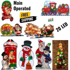 20 LED Snowman Silhouette Xmas