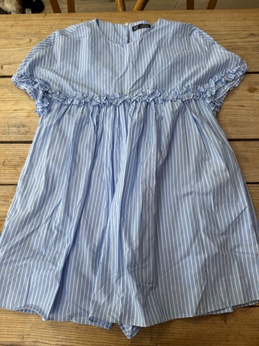 Great zara trf blue white - zara,