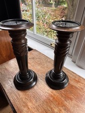 Pair of Vintage Hand Carved