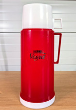 Vintage Thermos Flask Vouge Red 1 litre Unused Made in England