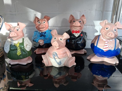 Natwest pigs full set 5 - natwest,