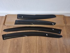 Black Window Rain Guards for HONDA CIVIC MK9 2012-2016 Wind Deflectors 4PCS Set