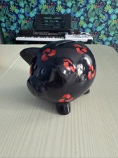 Nat West Bank Blue Piggy Bank Red Logos - Vintage