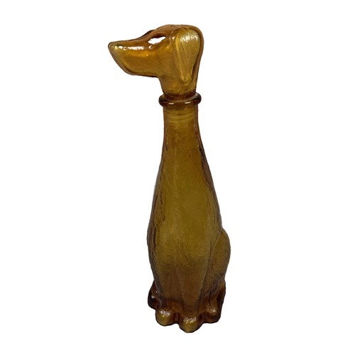 Vintage amber glass - vintage, dog